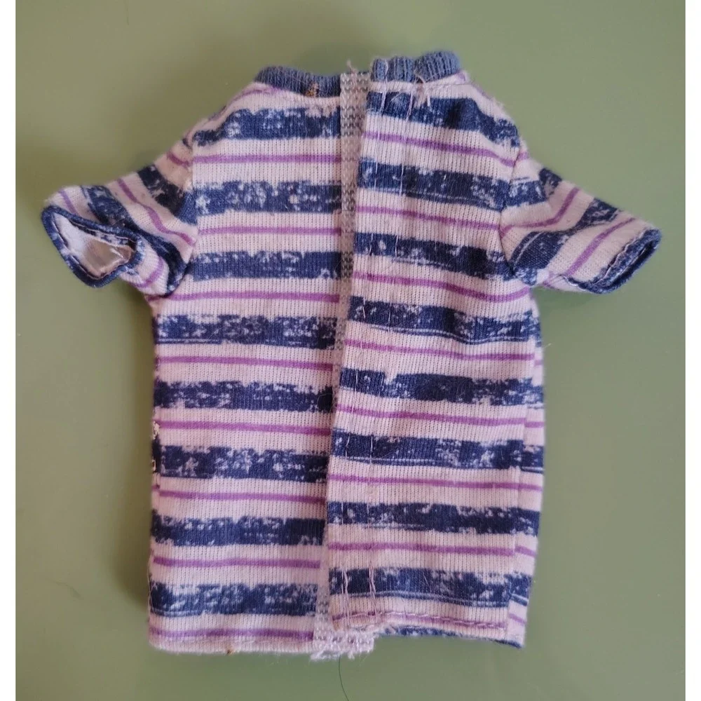 Barbie Ken Ryan Fashionistas Purple Lavender Blue Stripe Short Sleeve Shirt 2011